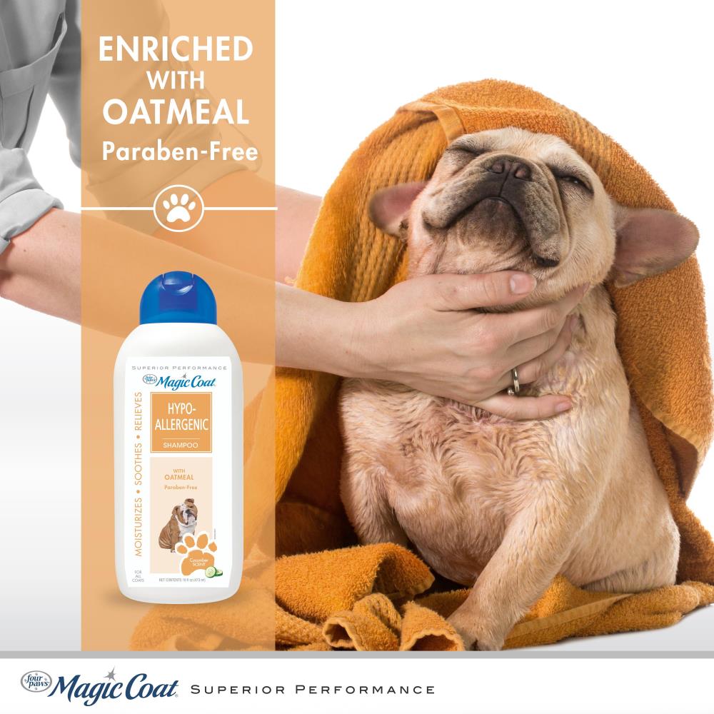 4 PAWS Magic Coat Cucumber Scented Hypo-Allergenic Dog Shampoo