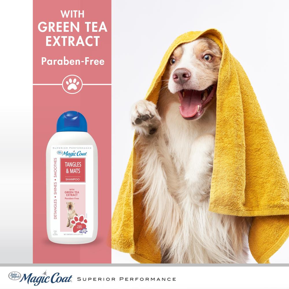 4 PAWS Magic Coat Violet Scented Tangles & Mats Detangling Dog Shampoo