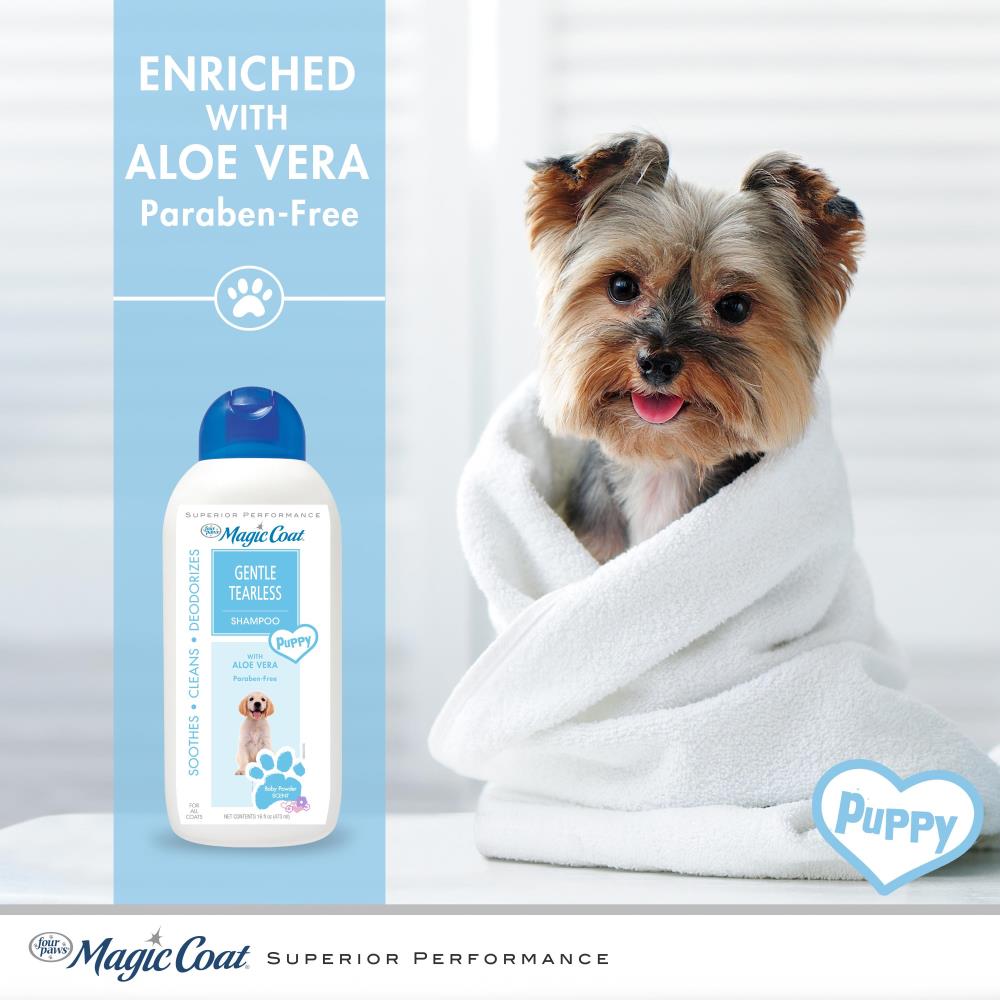 4 PAWS Magic Coat Baby Powder Scented Tearless Puppy Shampoo