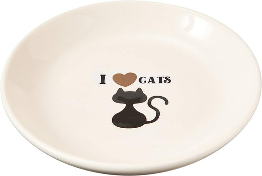 ETHICAL I LOVE CATS SAUCER 5"