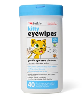 PETKIN KITTY EYEWIPES 40ct