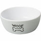 ETHICAL NANTUCKET WOOF DOG DISH GRAY 5-in