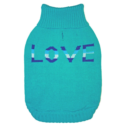ETHICAL TRUE LOVE SWEATER TEAL