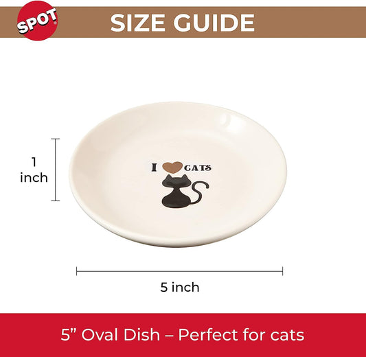 ETHICAL I LOVE CATS SAUCER 5"