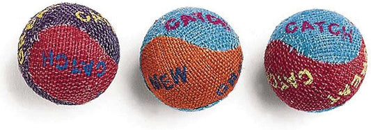 ETHICAL COLORED BURLAP BALLS 3PK