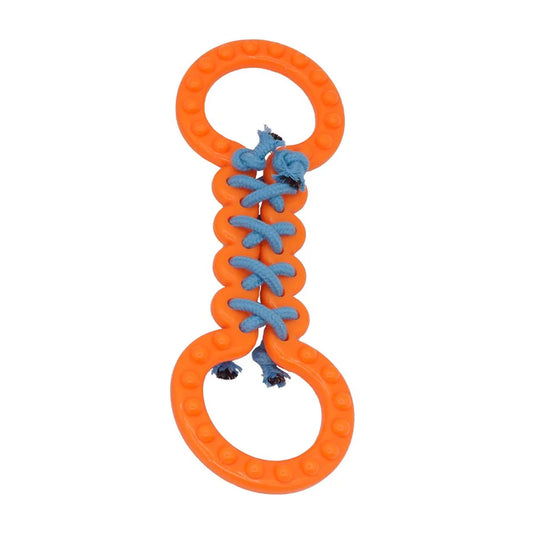 PET CREST TOY TUG DOUBLE RING 13"