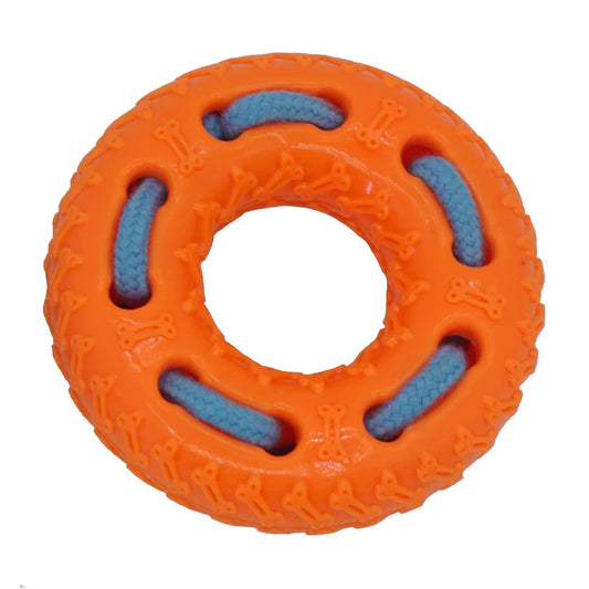 PET CREST TOY TIRE with Rope 5"