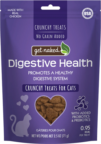 Get Naked Digestive Health Functional Crunchy Treats for Cats. Chicken flavor