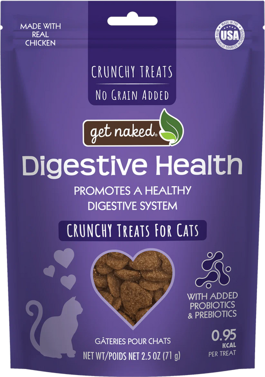 Get Naked Digestive Health Functional Crunchy Treats for Cats. Chicken flavor