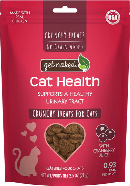 Get Naked Cat Health with Cranberry Juice Crunchy Treats