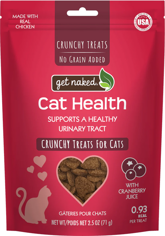 Get Naked Cat Health with Cranberry Juice Crunchy Treats