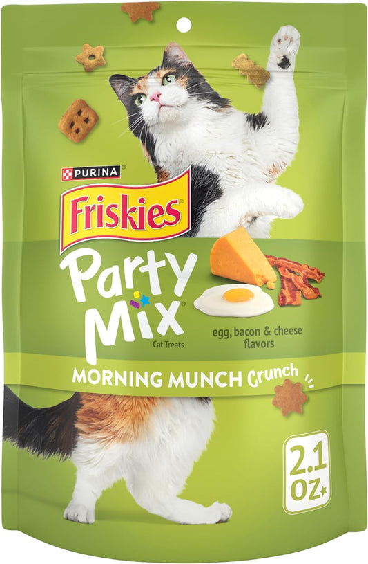 Friskies Party Mix Morning Munch Crunch Egg, Bacon & Cheese Cat Treats