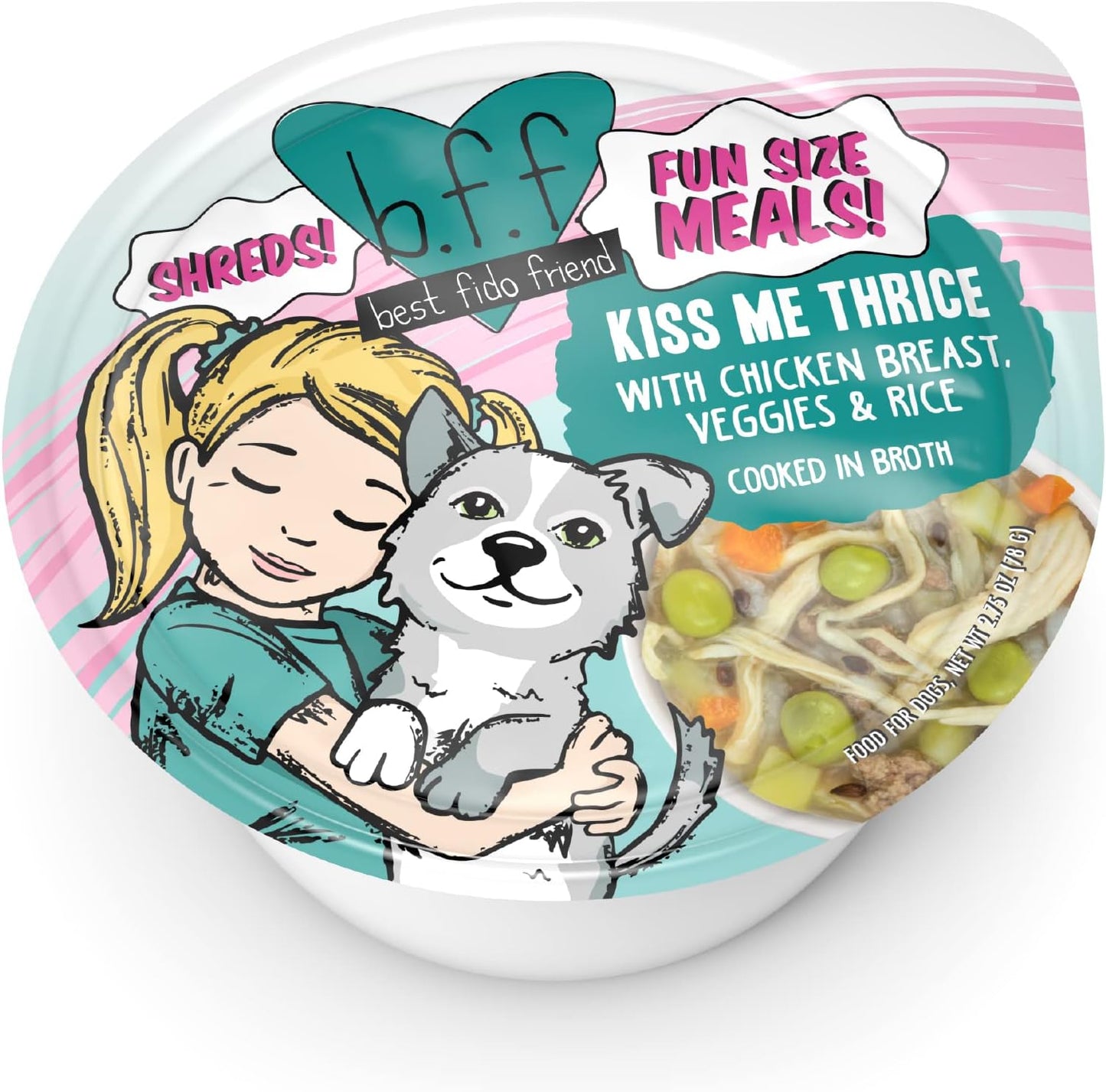 Weruva Best Fido Friend Chicken, Veggies & Rice "Kiss Me Thrice" 2.75oz