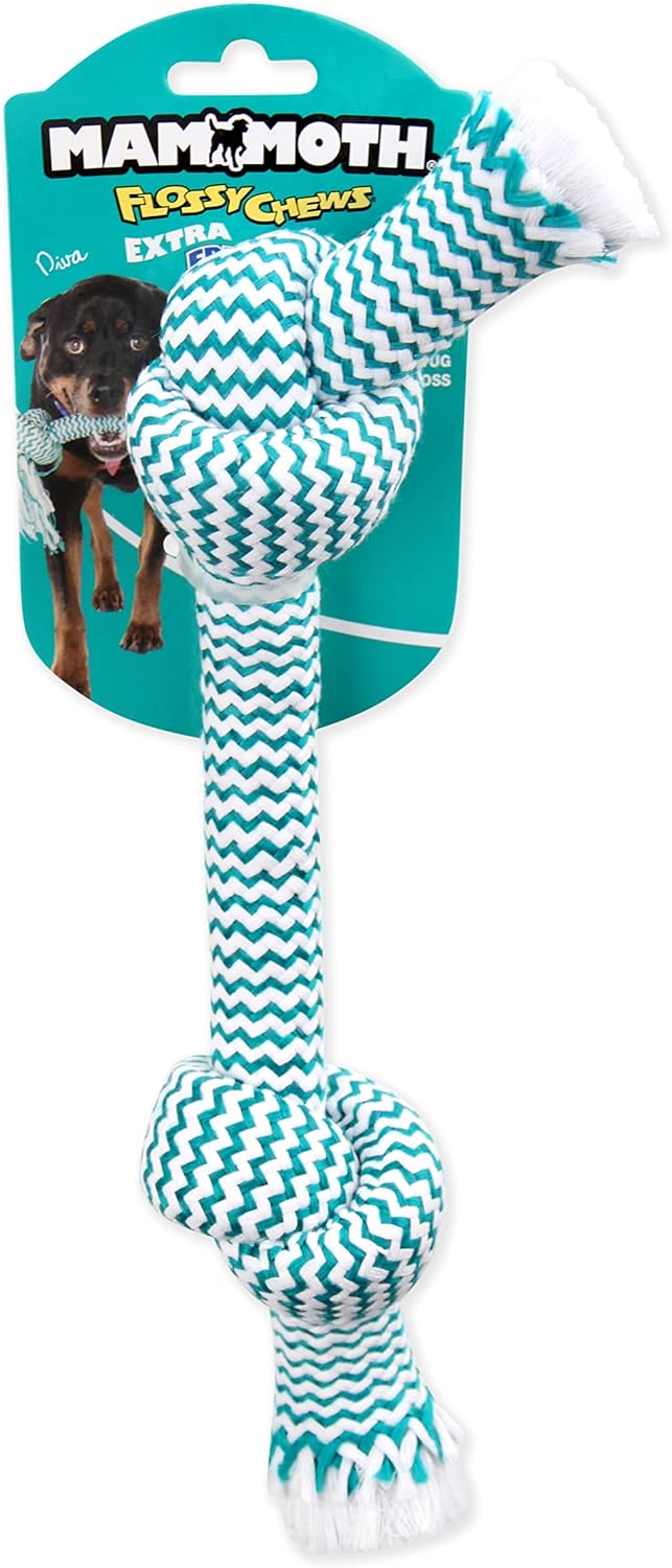 MAMMOTH FLOSSY 2 KNOT CHEW TOY