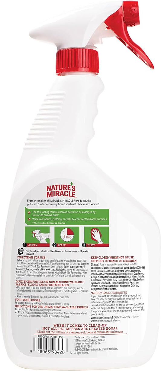 NATURE MIRACLE SKUNK ODOR REMOVER 32oz