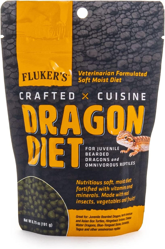 Fluker's Crafted Cuisine Semi Moist Diet - Juvenile Dragon 6.75oz