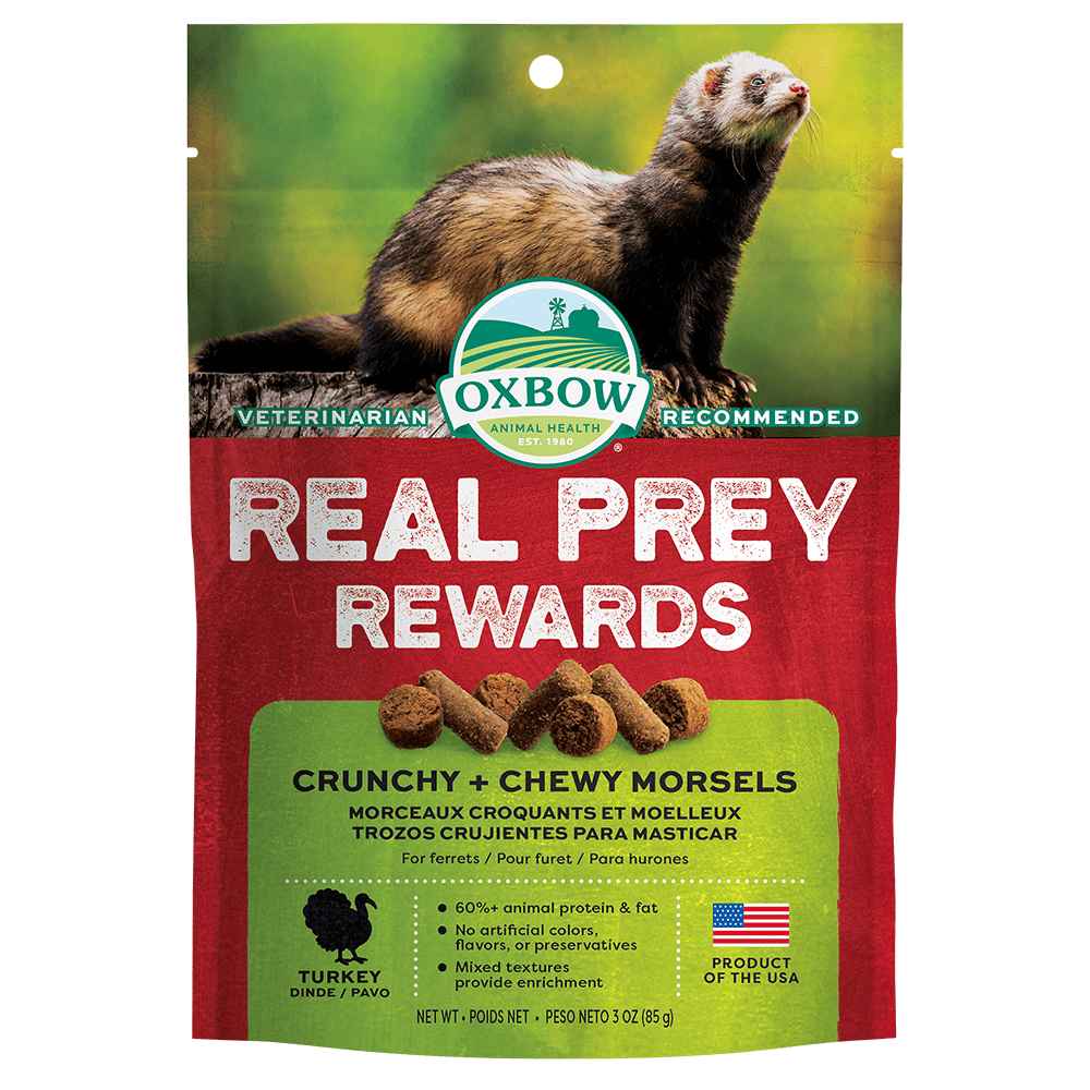 OXBOW FERRET REAL PREY REWARDS CRUNCHY & CHEWY MORSELS