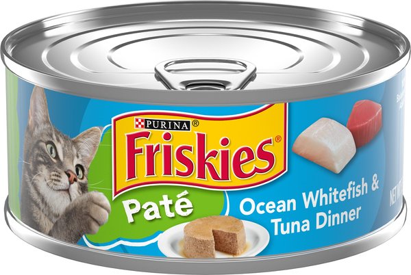 Friskies Pate Ocean White Fish & Tuna Dinner Canned Cat Food
