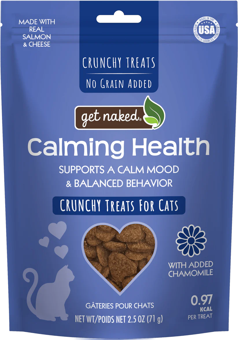 Get Naked Calming Health Functional Crunchy Treats for Cats. Salmon & Cheese flavor