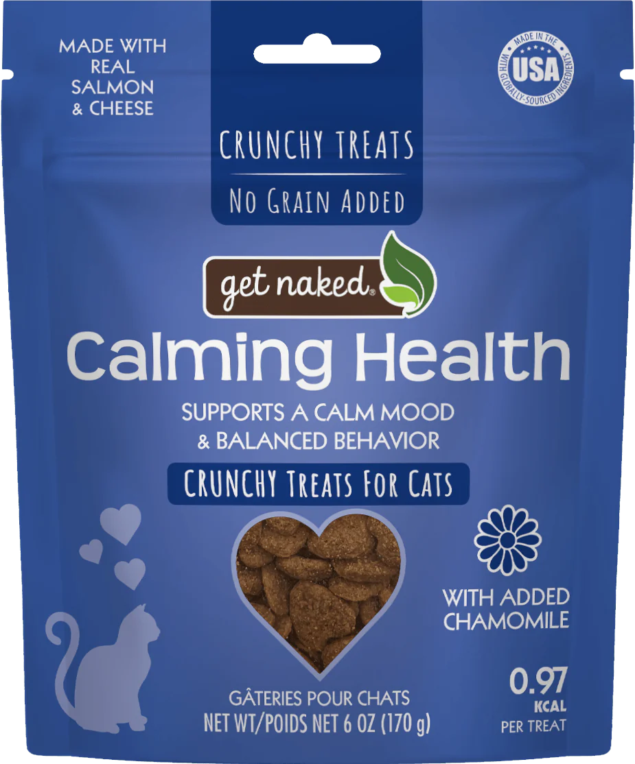 Get Naked Calming Health Functional Crunchy Treats for Cats. Salmon & Cheese flavor