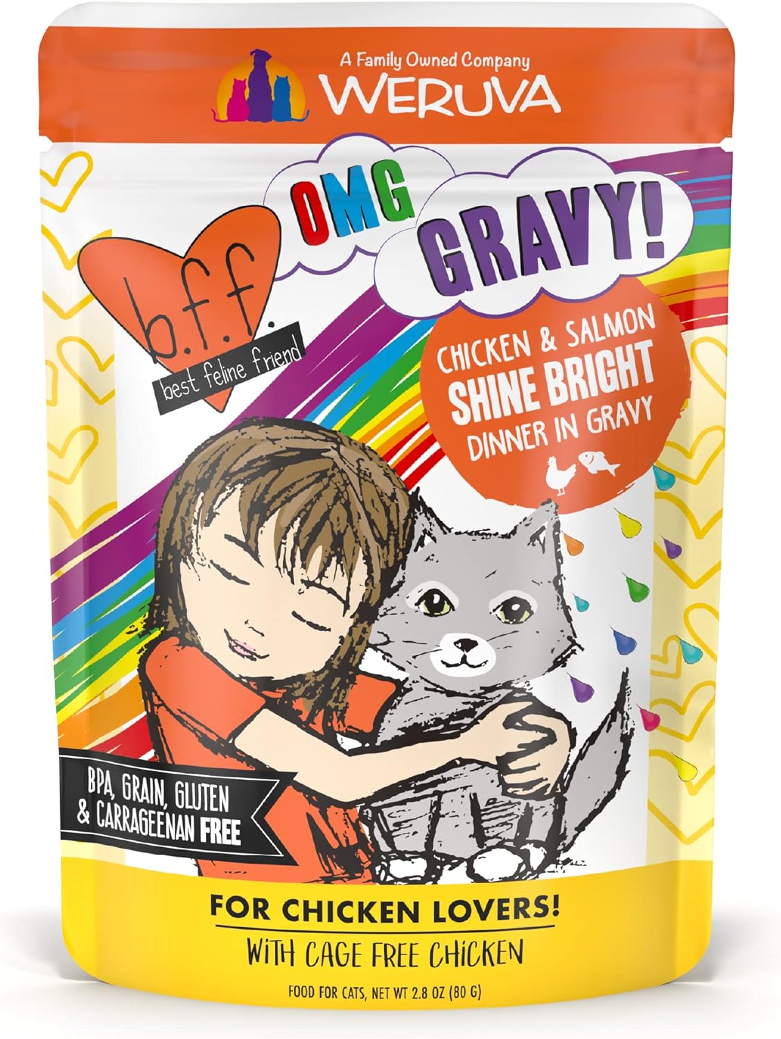 BFF CAT Oh My Gravy  SHINE BRIGHT CHICKEN DINNER 3OZ