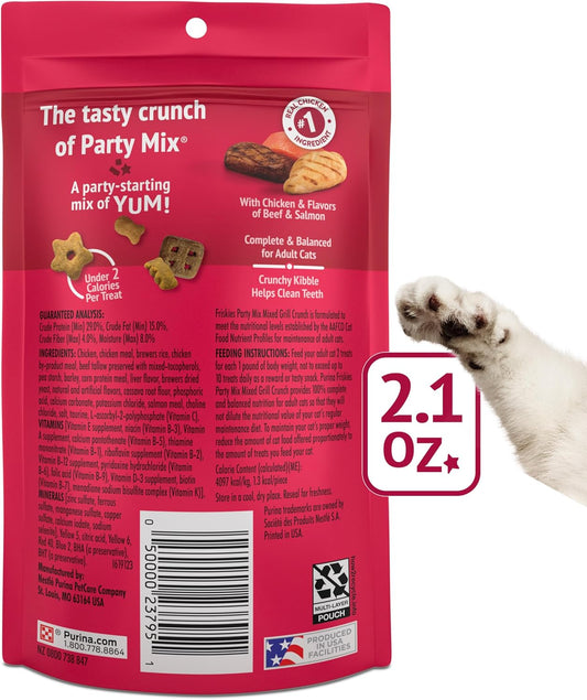 Friskies Party Mix Mixed Grill Crunch Cat Treats