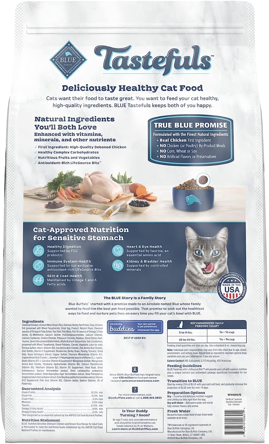 Blue diamond sensitive sales stomach cat food