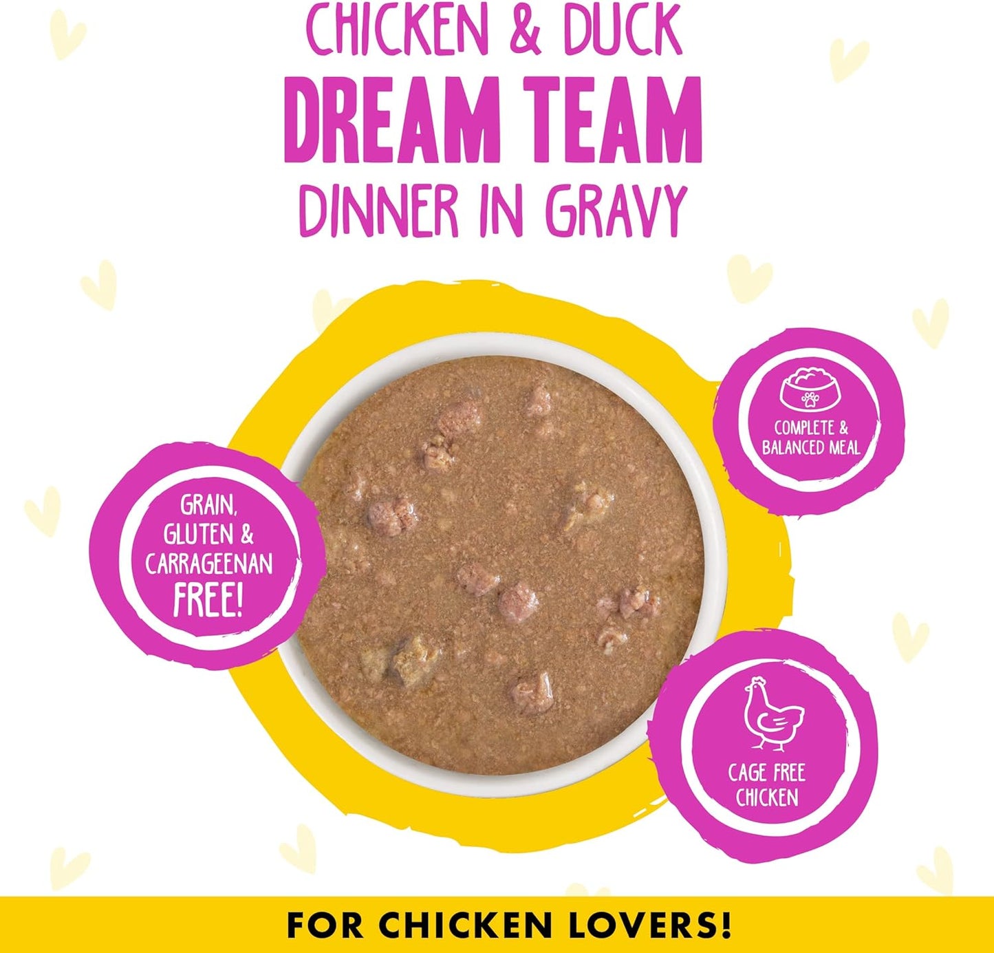 Weruva Best Feline Friend "Dream Team" Chicken & Duck dinner in gravy