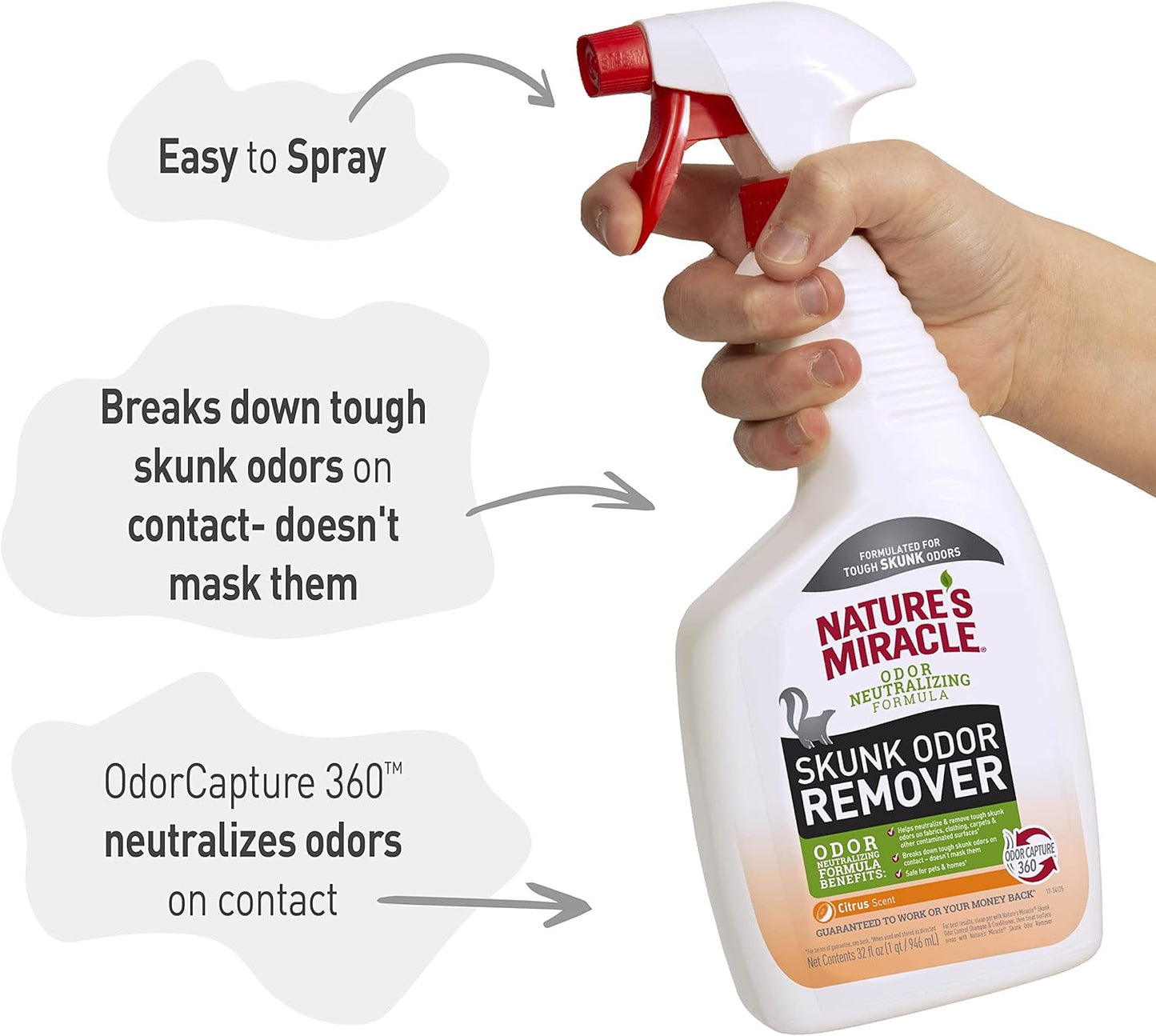 NATURE MIRACLE SKUNK ODOR REMOVER 32oz