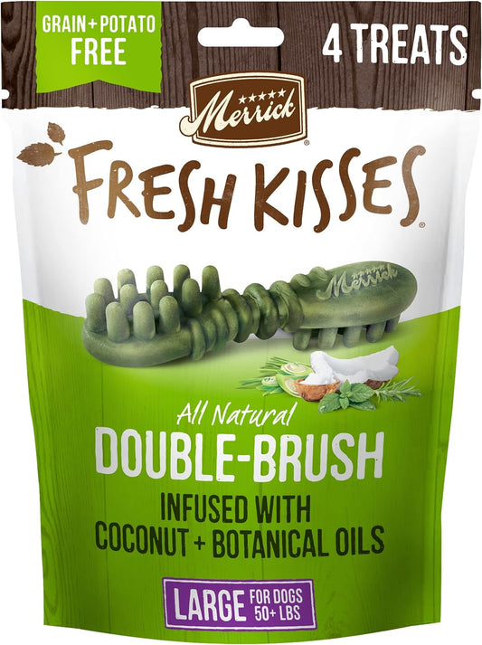 Fresh Kisses Infused With Coconut Oil + Botanical Oils - For Large Dogs