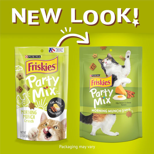 Friskies Party Mix Morning Munch Crunch Egg, Bacon & Cheese Cat Treats