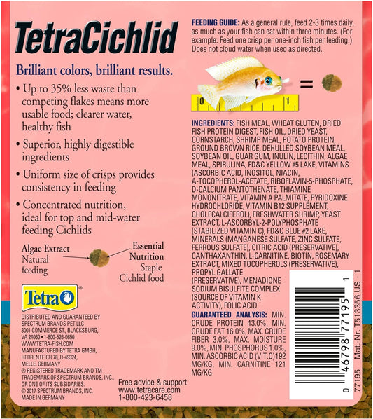 TETRAFIN CICHLID CRISPS 8.82oz