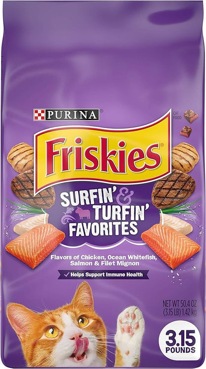 Friskies Surfin' & Turfin' Favorites Dry Cat Food