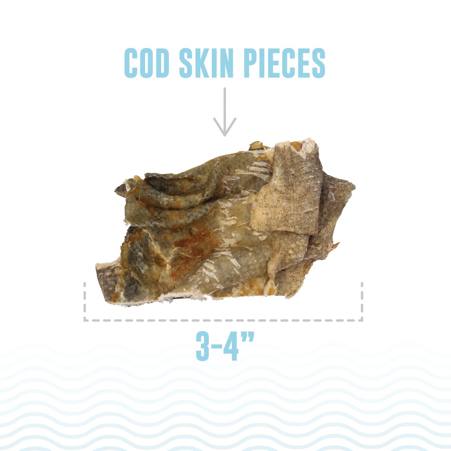 ICELANDIC COD SKIN MIX PIECES 8oz bag