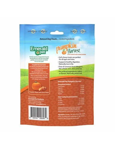 Emerald Pet Pumpkin & Sweet Potato chewy dog treats