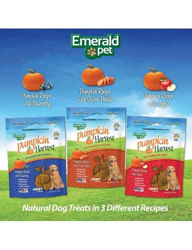 Emerald Pet Pumpkin & Sweet Potato chewy dog treats