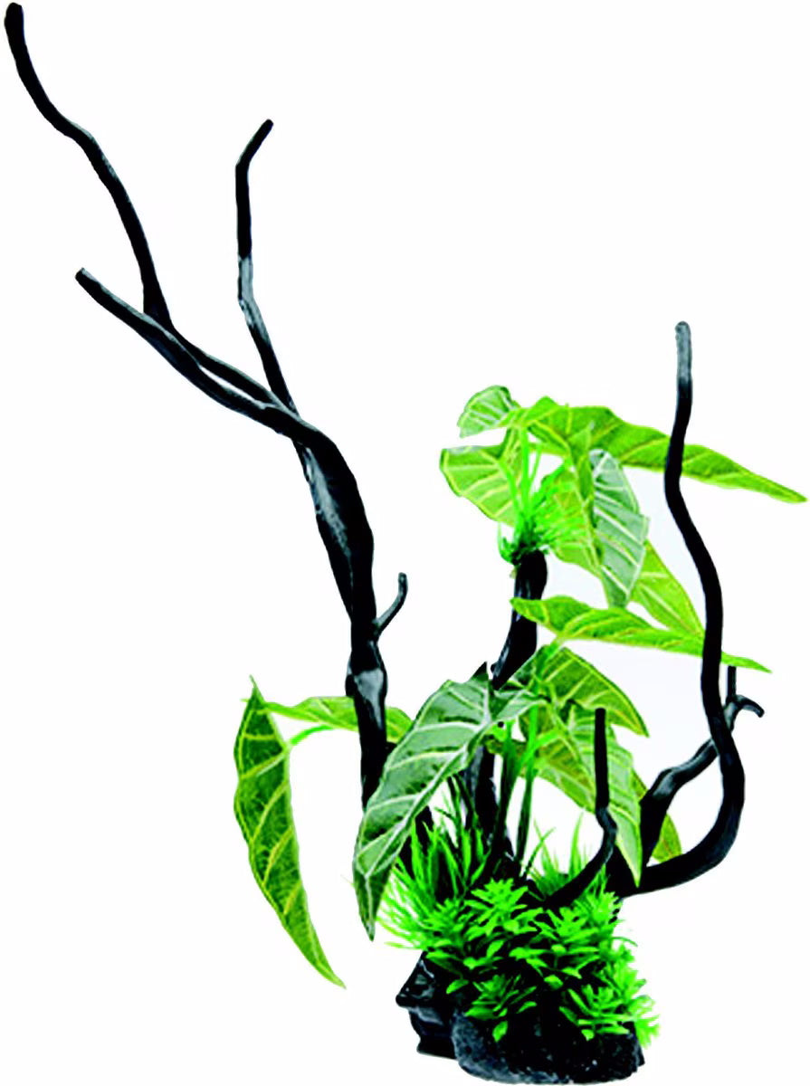 PENN PLAX DRIFTWOOD PLANT GREEN 15in