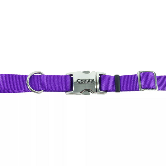 Coastal Adjustable Dog Collar with Metal Buckle