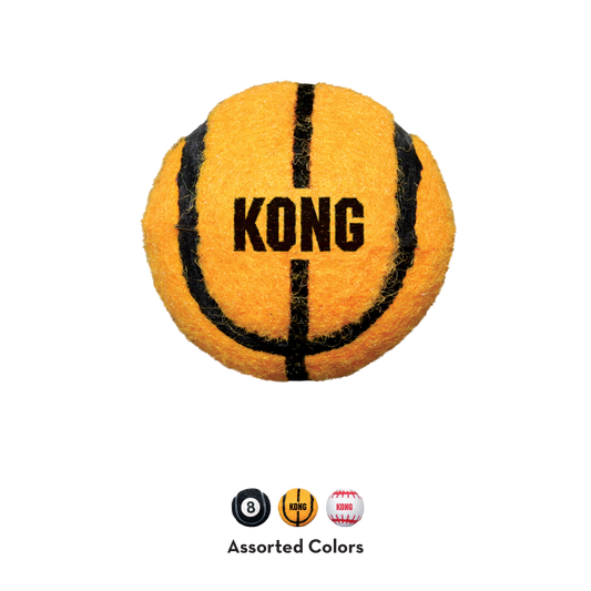 KONG ASSORTED SPORT BALLS LARGE 2-Pk