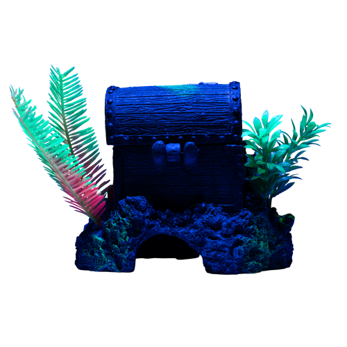 GLOFISH TREASURE CHEST AIR ORNAMENT