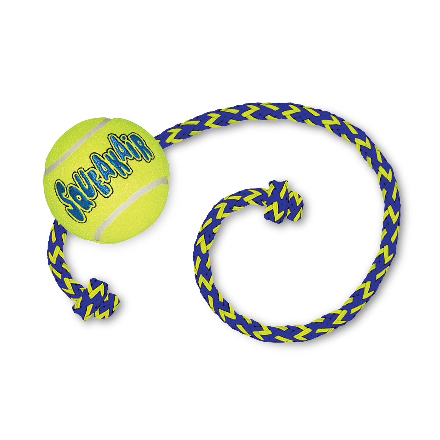 KONG SQUEAKER BALLW/ ROPE