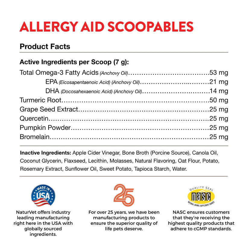 SCOOPABLES - ALLERGY AID - DOG