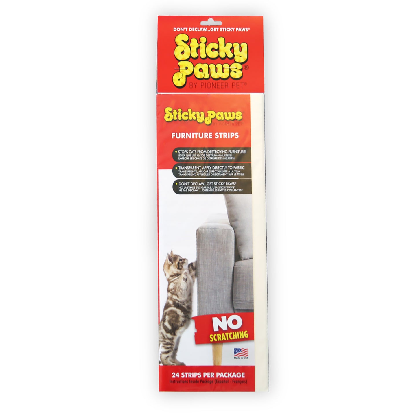 STICKY PAWS FURNITURE STRIPS