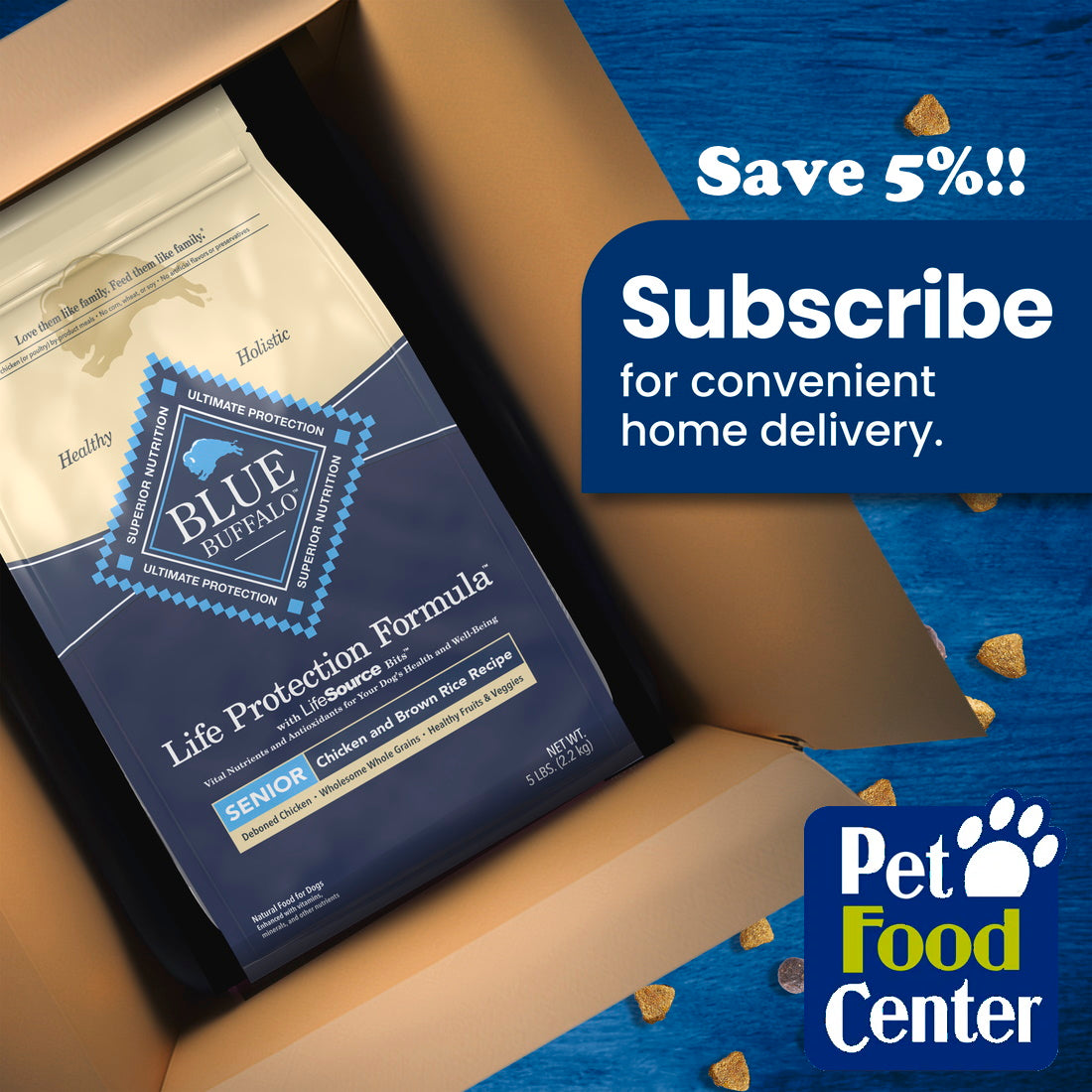 Blue Buffalo Life Protection Natural Chicken & Brown Rice Recipe Senior Dry Dog Food