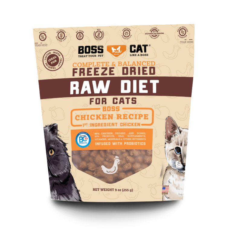 BOSS DOG CAT FREEZE DRIED RAW DIET 9oz