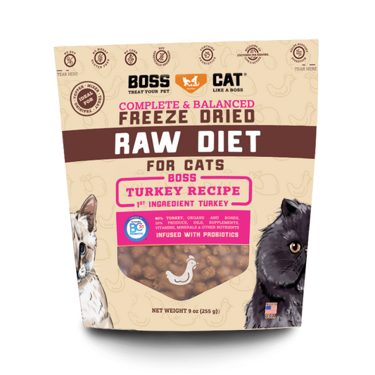 BOSS DOG CAT FREEZE DRIED RAW DIET 9oz