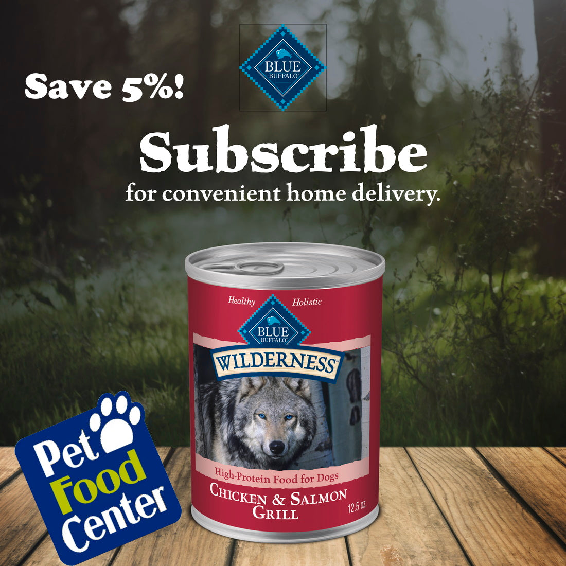 Blue Buffalo Wilderness  Salmon & Chicken Grill Canned Dog Food