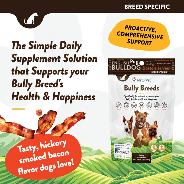 NaturVet Breed Specific Bully Breed dog treats