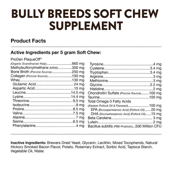 NaturVet Breed Specific Bully Breed dog treats