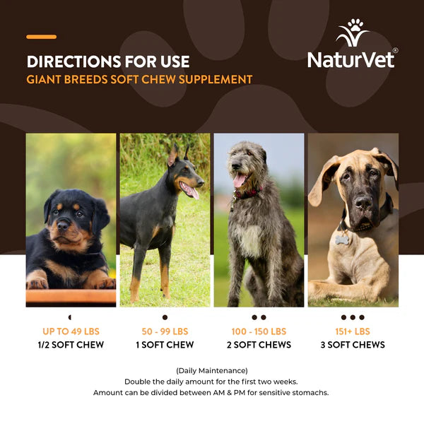 NaturVet Breed Specific Giant Breed dog treats